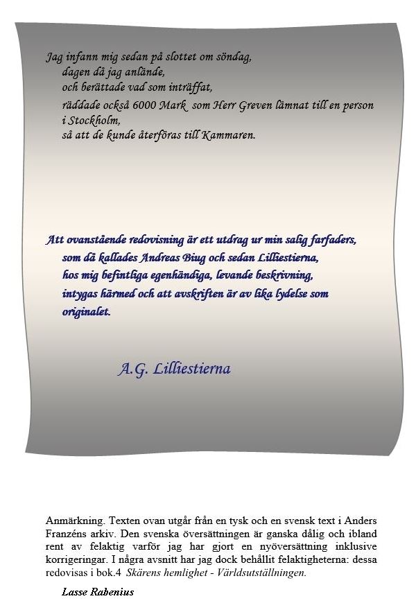 Biuggs f�rlisningsrapport sid.10