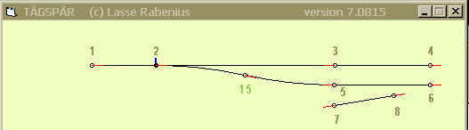l�nkade: 2-3 och 2-(15)-5